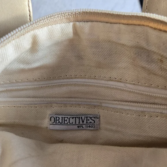 Objectives purse/ Crossbody. Cross patch with metal cross pattern on front. - Picture 8 of 12